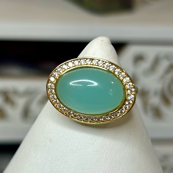 NWT Aquamarine Oval Ring - Picture 2 of 9